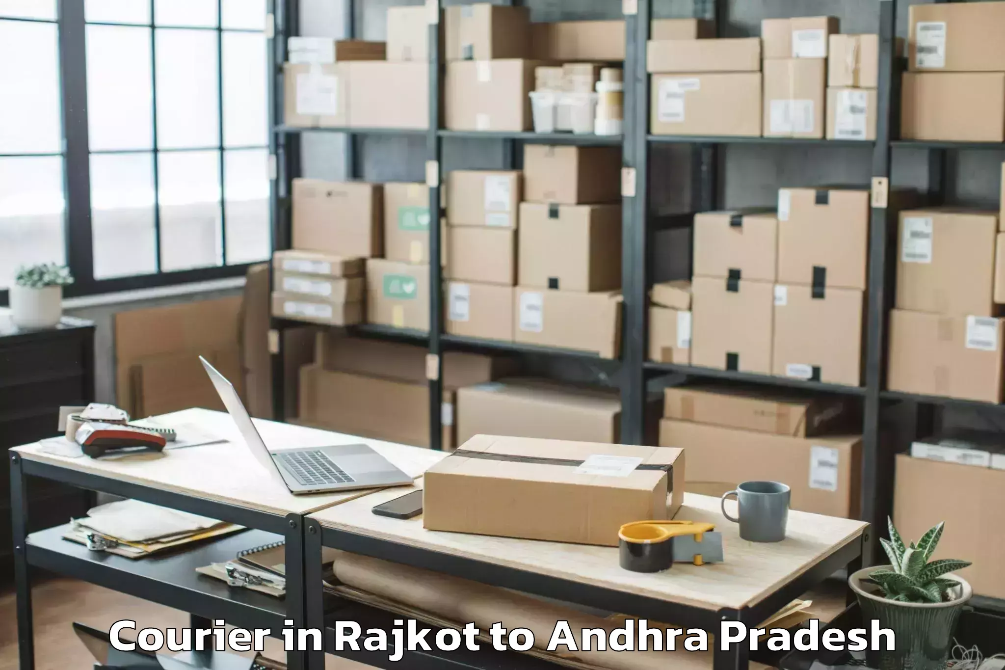 Book Rajkot to Samarlakota Courier Online